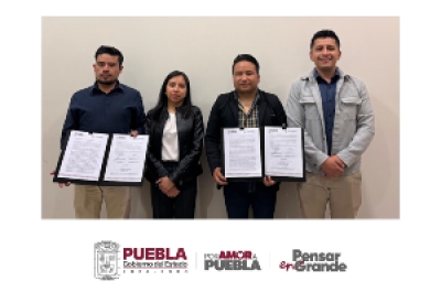 Atzitzintla, primer municipio de la Regi&oacute;n 11&deg; en firmar convenio de simplificaci&oacute;n y digitalizaci&oacute;n con el Estado de Puebla.